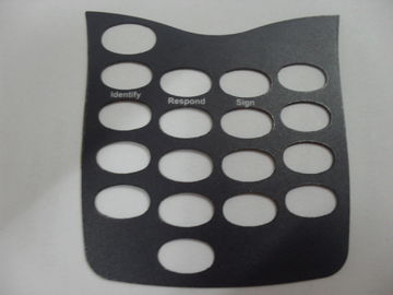 Scratchproof PC Membrane Switch Panel , Black Membrane Control Panel