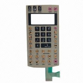 Custom Made Rubber Membrane Switch , 25mA - 100mA Rated Current