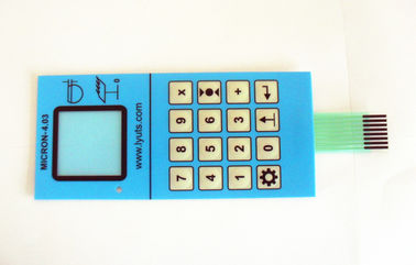 Five Push Button Waterproof Membrane Switch In Transparent Window Medical Equipment